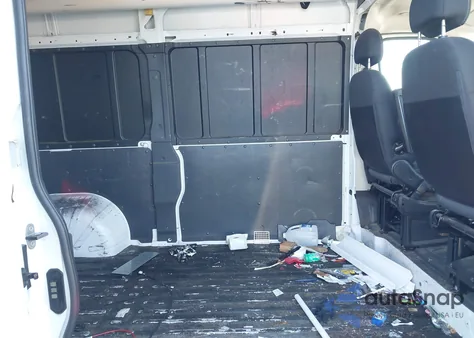 2019 Ram Promaster 2500 High Roof 136 Wb из США, поврежденный, VIN 3C6TRVCG0KE539194